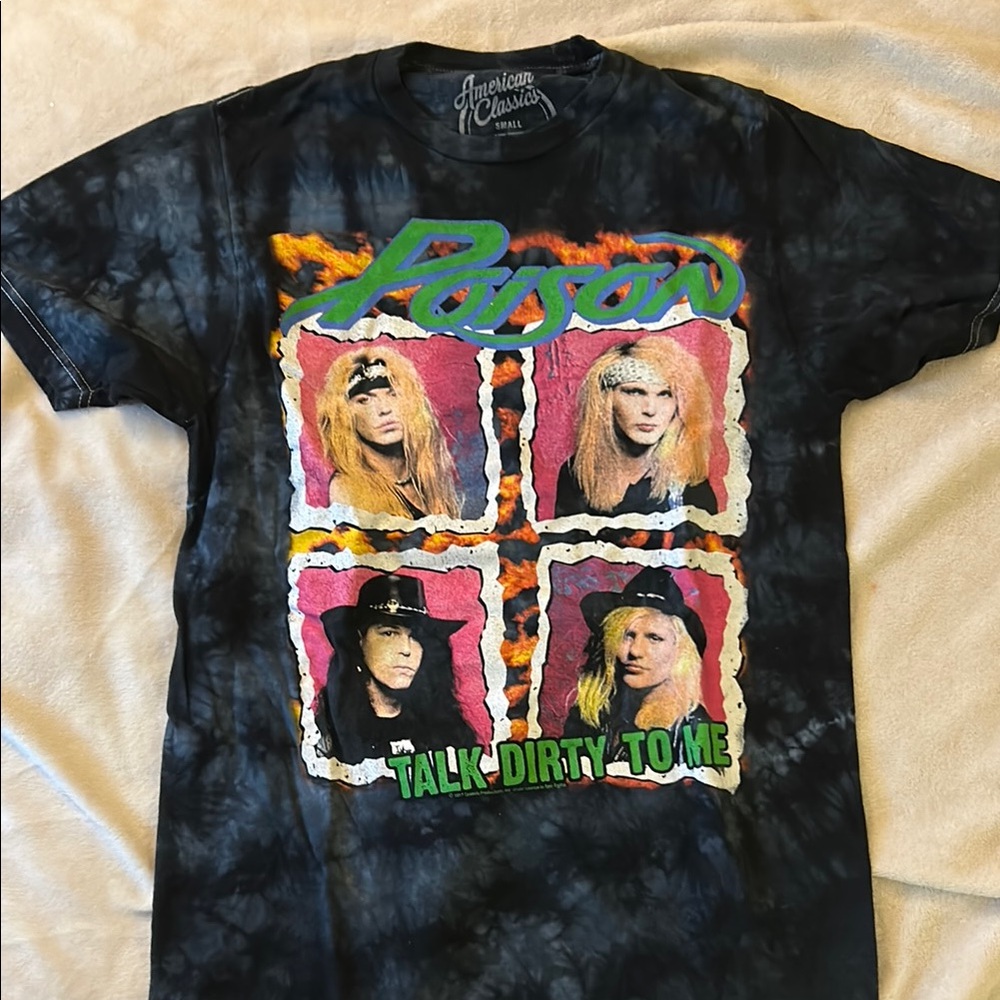 Poison Band Graphic Tee Tie Dye
